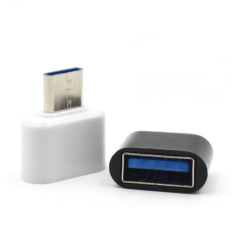 1-5pcs USB A Female to Type C Male Data Connector Mini Type C to USB Adapter For Xiaomi Huawei Android Mobile Phone MacBook iPad