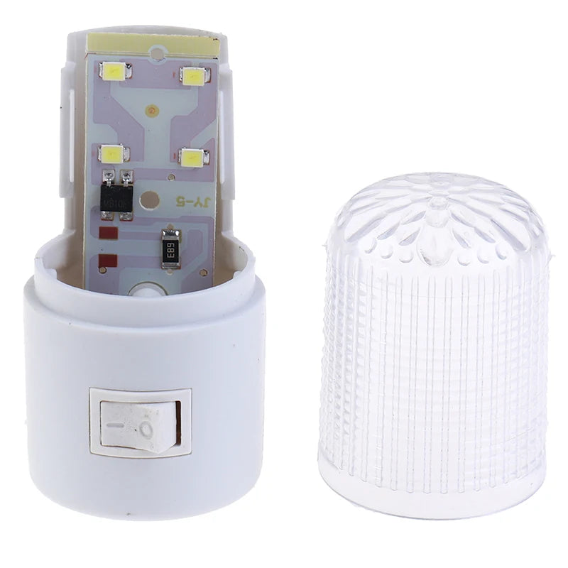 2 Pcs 3W 4 LEDs Night Light EU Plug Emergency Light Wall Lamp Home Bedroom Lighting