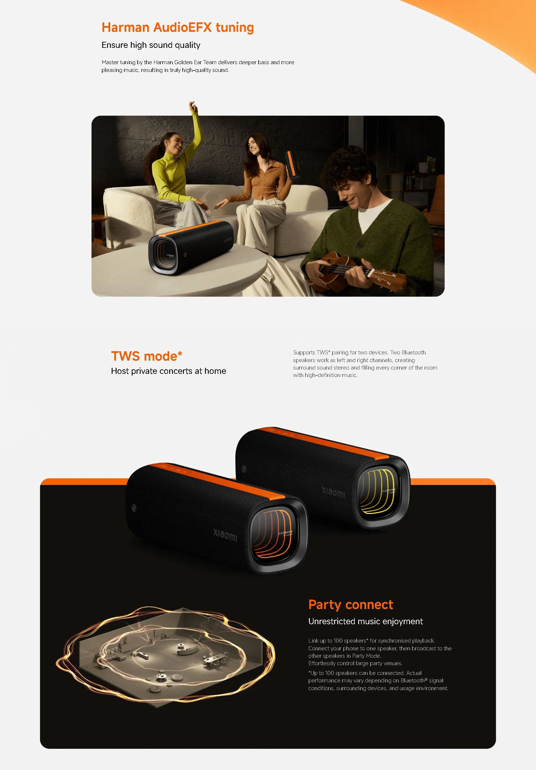 Xiaomi Sound Party Wireless Bluetooth Speaker - Portable Smart Home Audio System with Powerful Bass And Long Battery Life