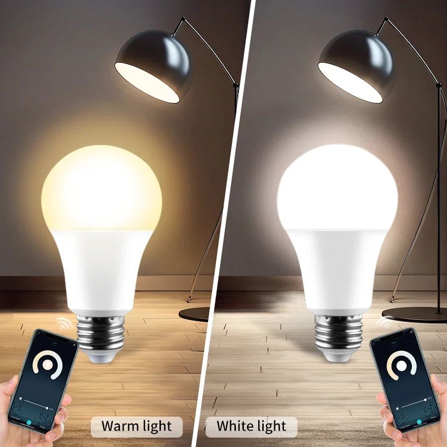 E27 WiFi Smart LED Light Bulbs 12W 15W 20W LED Lamp Dimmable Cozylife APP Control Home Lighting Support Alexa Google Assistant