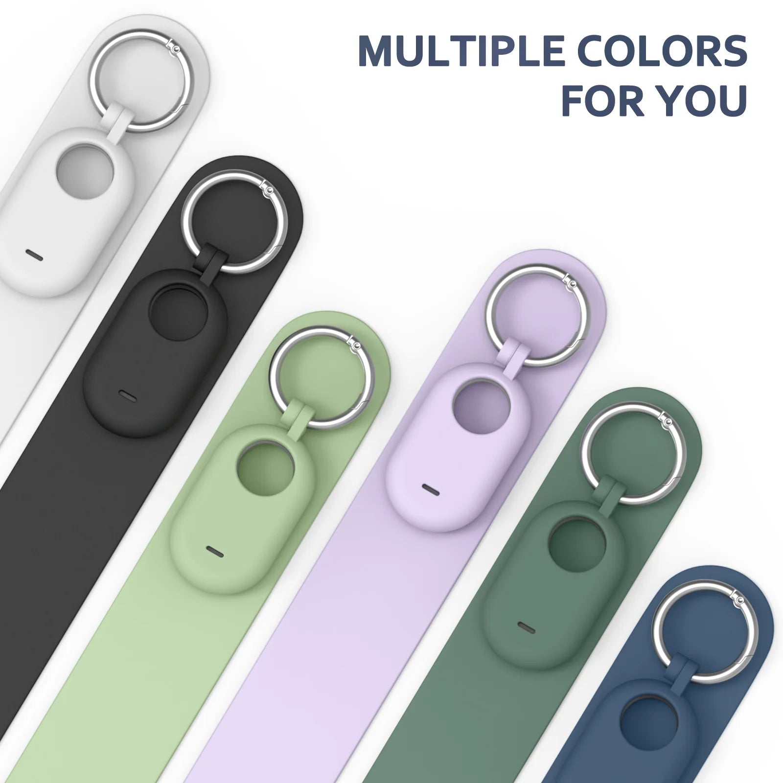 For Samsung Galaxy SmartTag 2 Locator Tracker Case Keychain Anti-Scratch Protective Skin Cover For SmartTag 2 Tracker Holder