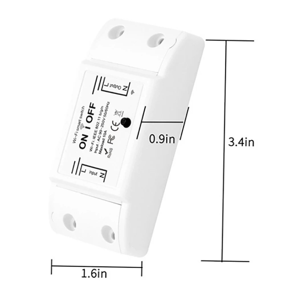 Basic WiFi Switch Relay Module DIY MINI Home Switch SmartLife APP Wireless Voice Remote Control Timer Switch Alexa