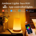 TUYA WiFi Night Light LED Smart Touch Bedside Lamp USB Charging Table Lamp Dimming Night Lamp Room Decor Lamp  Alexa Google Home