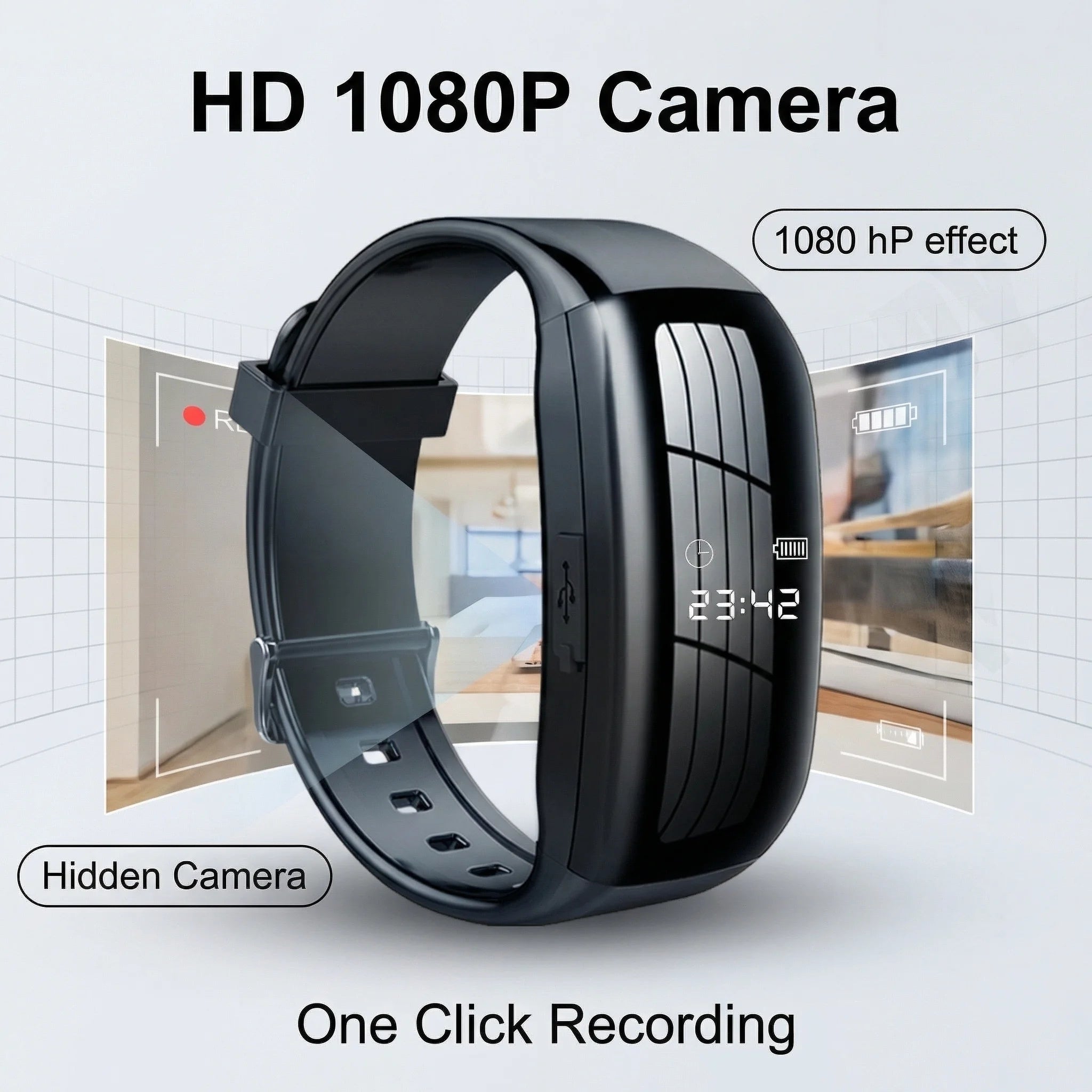 Mini Camera Smart Watch Voice video Recorder 1080P HD DV Professional digital Wireless Cam for Business/Home/Office/Sport