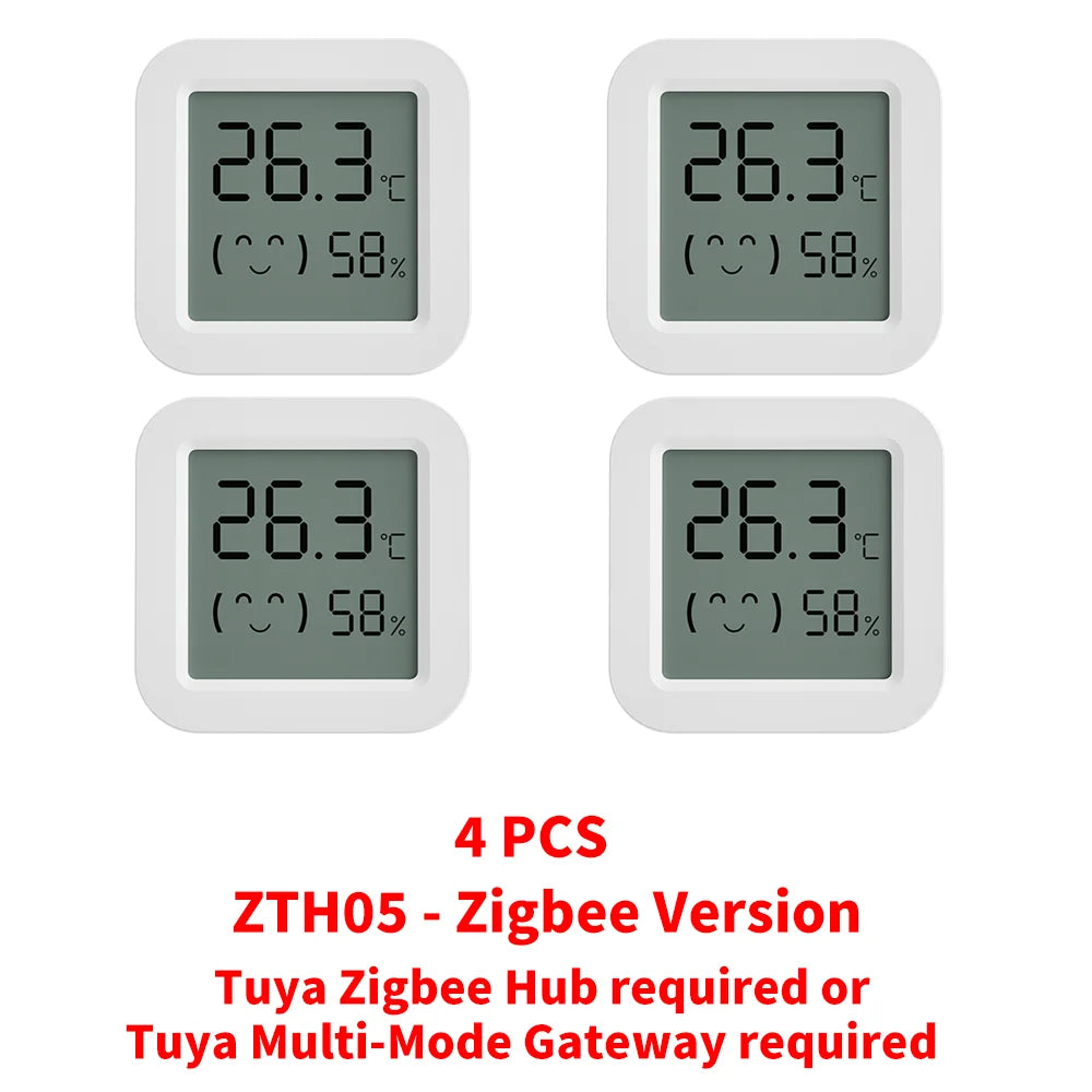 Tuya Zigbee2MQTT Thermometer Hygrometer Sensor Temperature Humidity Sensor Require Hub work with Tuya Smart Alexa Yandex ZHA
