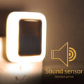 Led smart Night Light Motion Sound Sensor Night Light  brightness adjustment night light Bedroom Lamp Staircase Decorative Lamps