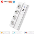 Smart socket WiFi Power Strip Multi Plug With 4 Plug 4USB Port Compatible With alexa google home Smart home Tuya Smart smartlife
