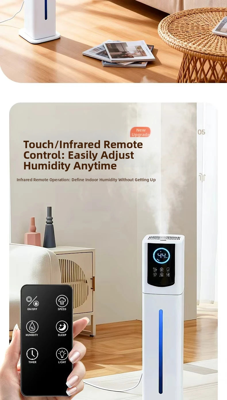 9L Smart Humidifier for Bedroom Ultrasonic Large Mist Air Humidifier Ultra-Quiet 28dB, Auto Shut-Off, Baby Safe White