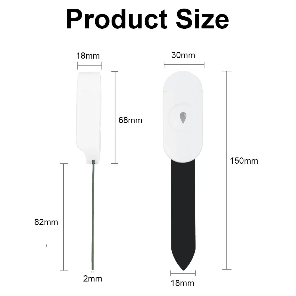 Tuya Zigbee Temperature Humidity Moisture Detector Smart Soil Tester Moisture Sensor Phone App RealTime Monitor for Home Garden