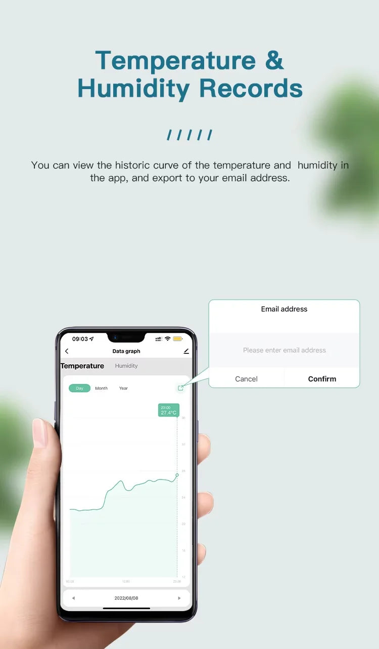 Zigbee Temperature Humidity Sensor For Smart Home LCD Screen Works With Tuya Alexa Google Home APP Smart Life Tuya Smart Yandex