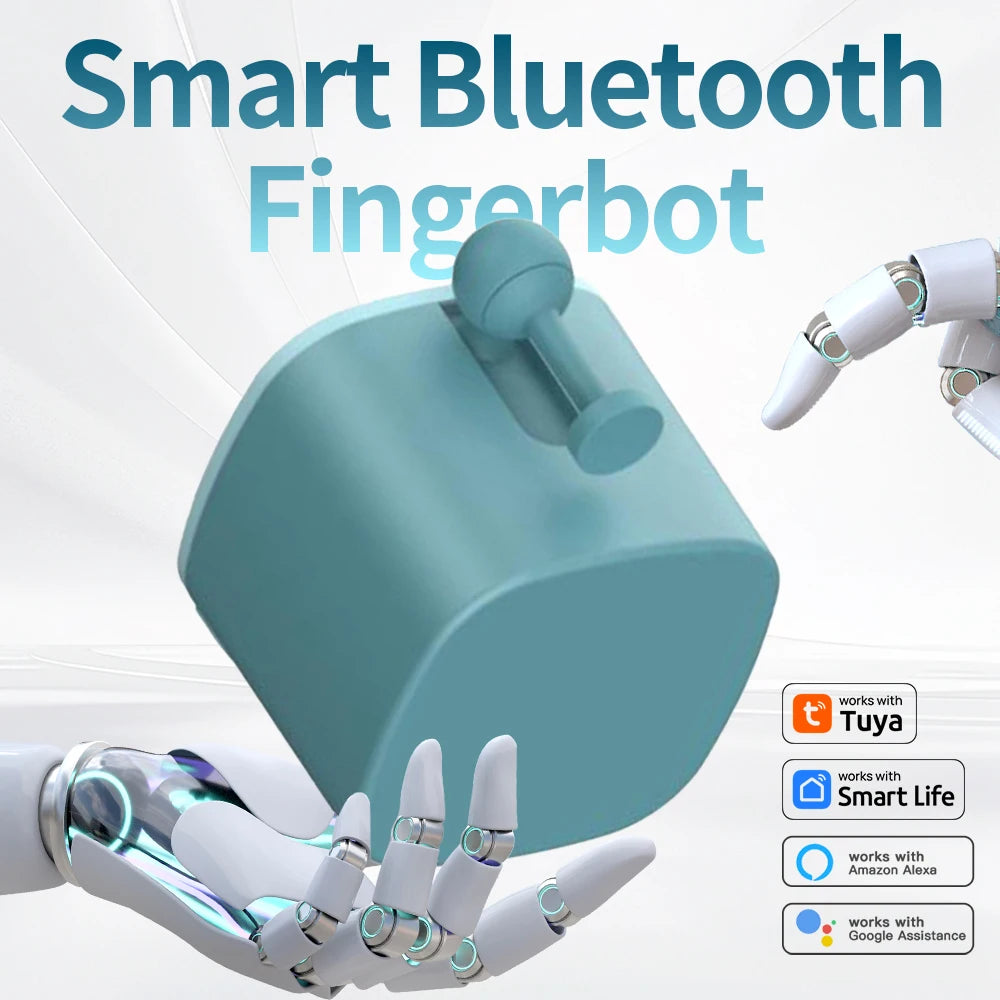Smart Bluetooth Finger Robot Switch Button Smart Life APP Fingerbot Wireless Switch Bot Pusher with Bluetooth Gateway Option