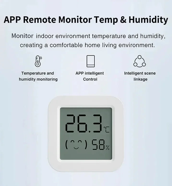 Tuya Zigbee2MQTT Thermometer Hygrometer Sensor Temperature Humidity Sensor Require Hub work with Tuya Smart Alexa Yandex ZHA