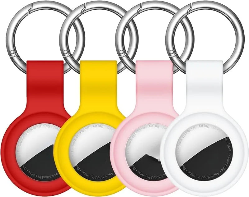 8/4/2Pack Silicone itag Case for Airtags with Keychain, Protective Cover for Airtag Key , Pet Dog Cat Collar , Accessories