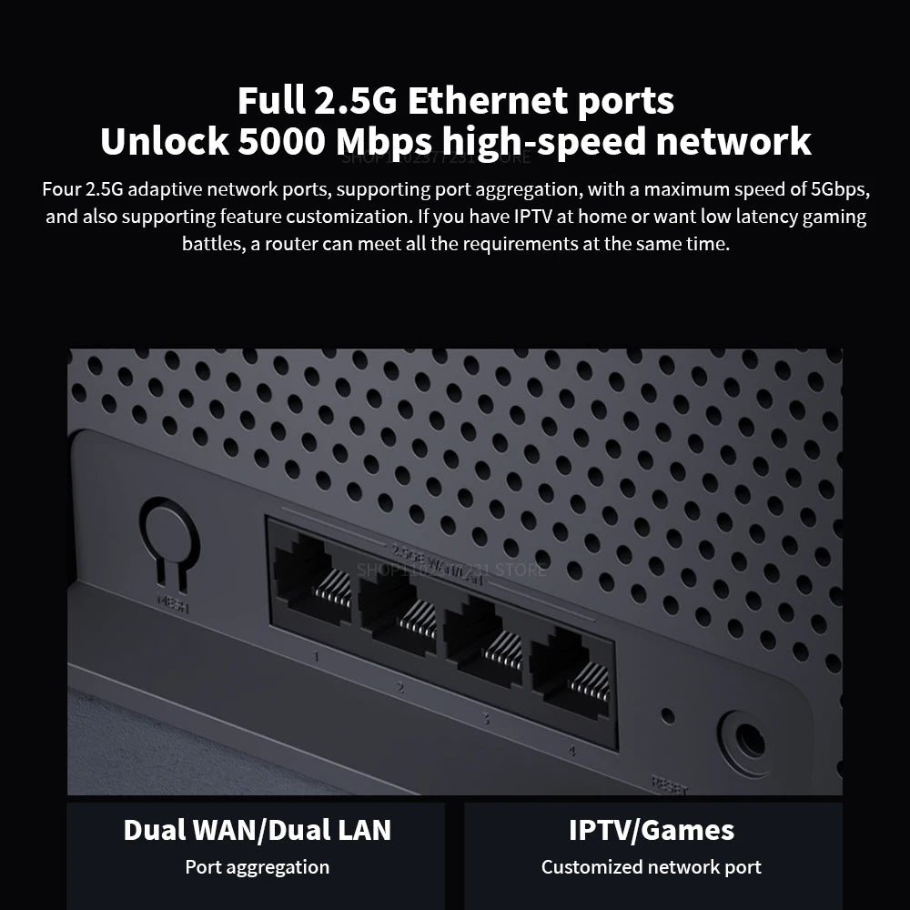 New Xiaomi Router BE6500 WiFi 7 6500M Full 2.5G Network Port 4-core Qualcomm Processor loT Smart Linkage Network Security Home -