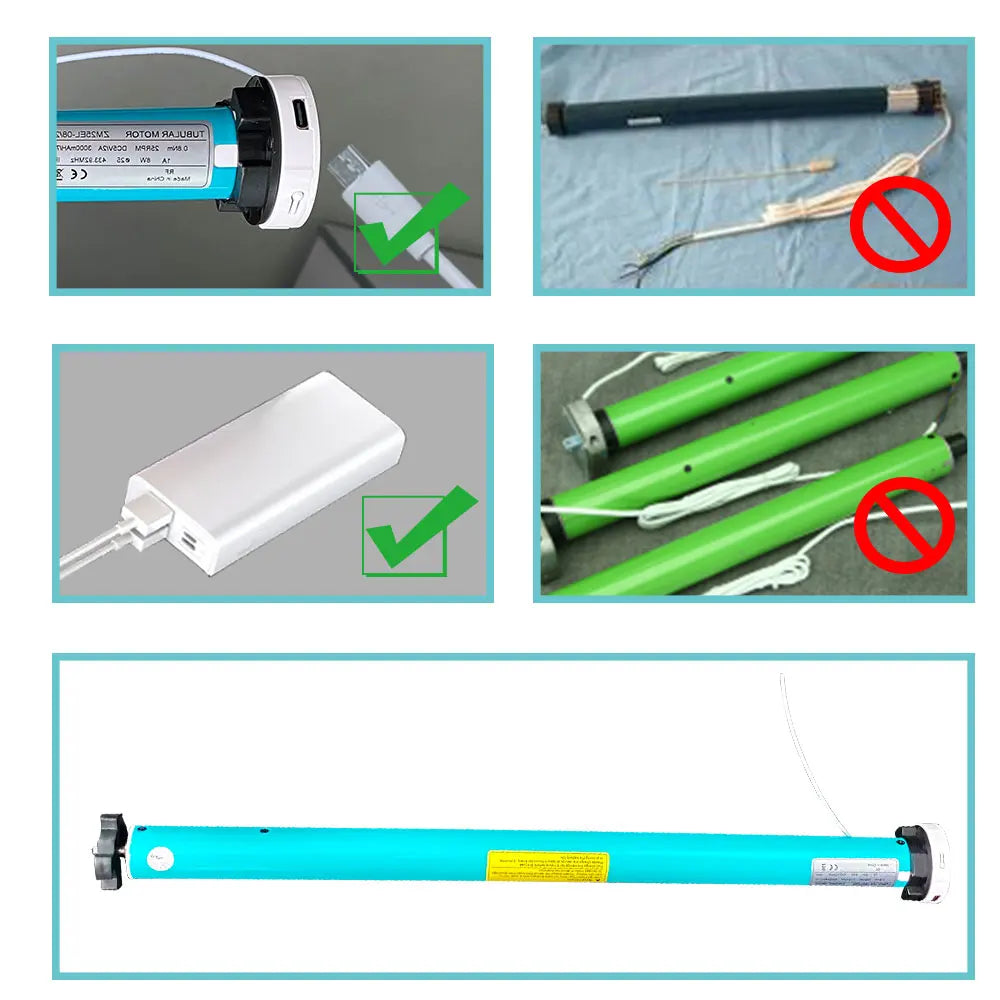 Lifelibero Tuya Zigbee Battery  Window Smart Curtains Blinds Roller Motor For 37 38mm Tube Work Alice Alexa Smart Speaker Home