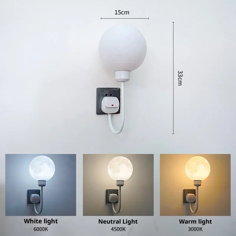 Remote Control Led Night Light Plug-in Eye Protection Sleep Soft Light Confinement Baby Feeding Wall Lamp Bedroom Bedside Lamp