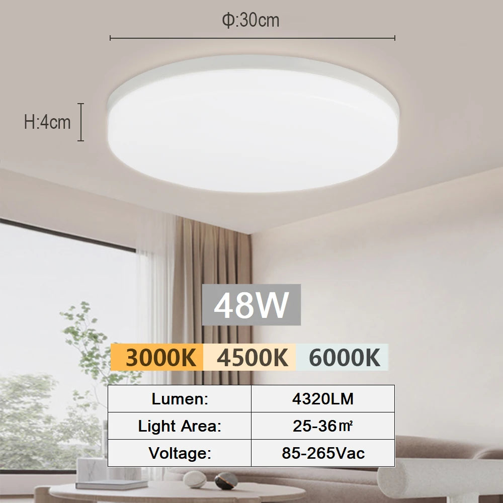 Ultra-thin 18-48W LED Ceiling Lamp Bedroom Light Lustre LED Lights For Room Ceiling Light Fixture Modern Home Decoration