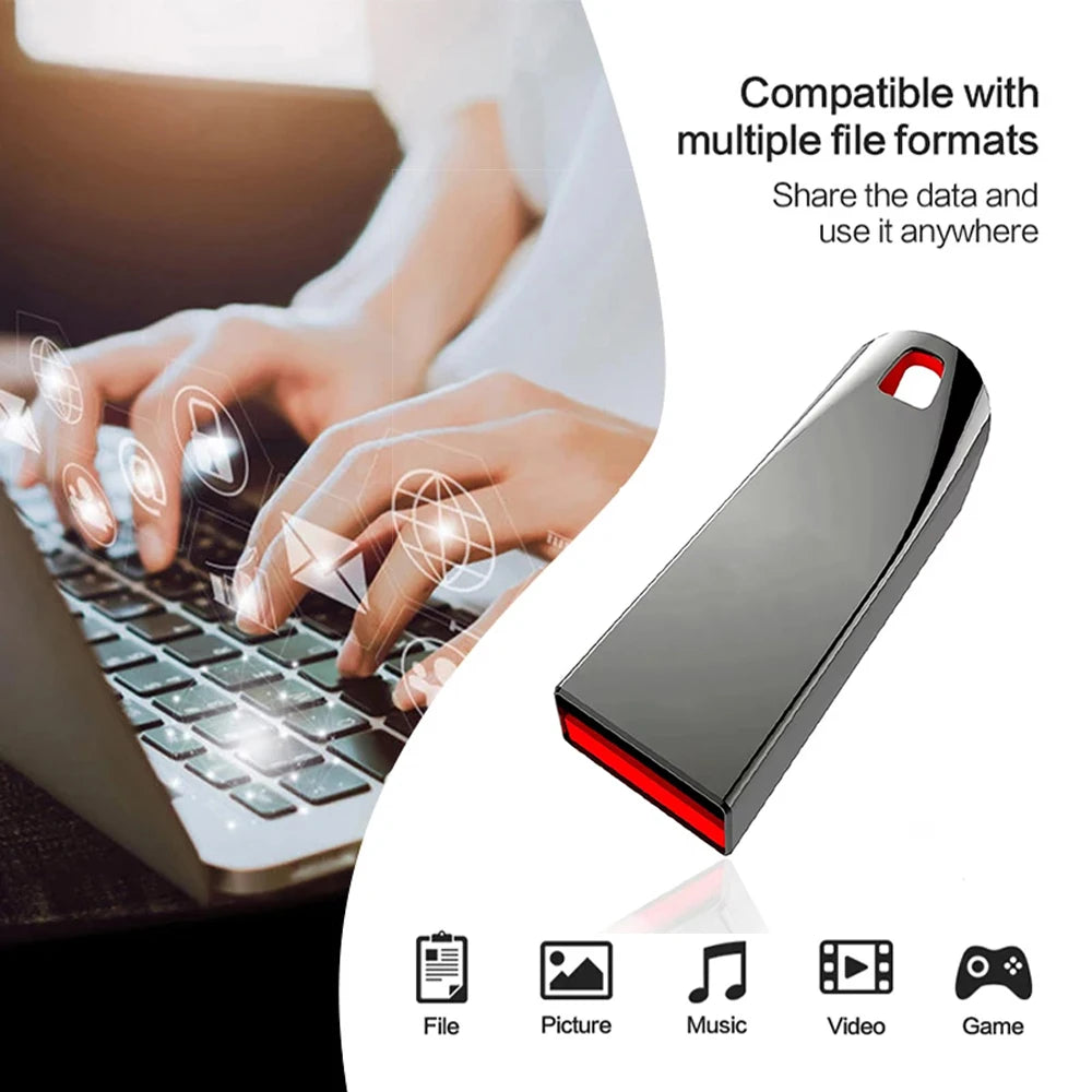 Pen Drive USB 3.0 Memory Stick 256GB Metal Pendrive High Speed Memoria USB 512GB 128GB For Computer Storage Device Flash Drives
