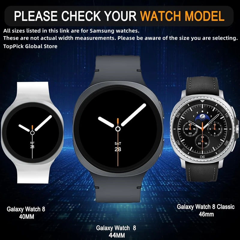 Glass Protective Film For Samsung Galaxy Watch Ultra 8 7 6 5 4 Screen Protector Samsung series 40mm 44mm 45mm 46mm 47mm 42 43mm