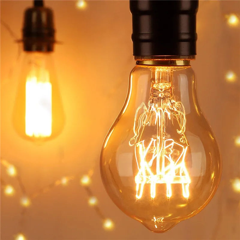 T300 A19 ST48 Antique Tubular Light 40W T45 Retro Dimmable Decorative Incandescent Vintage Edison Light Bulb Filament 220V 240V