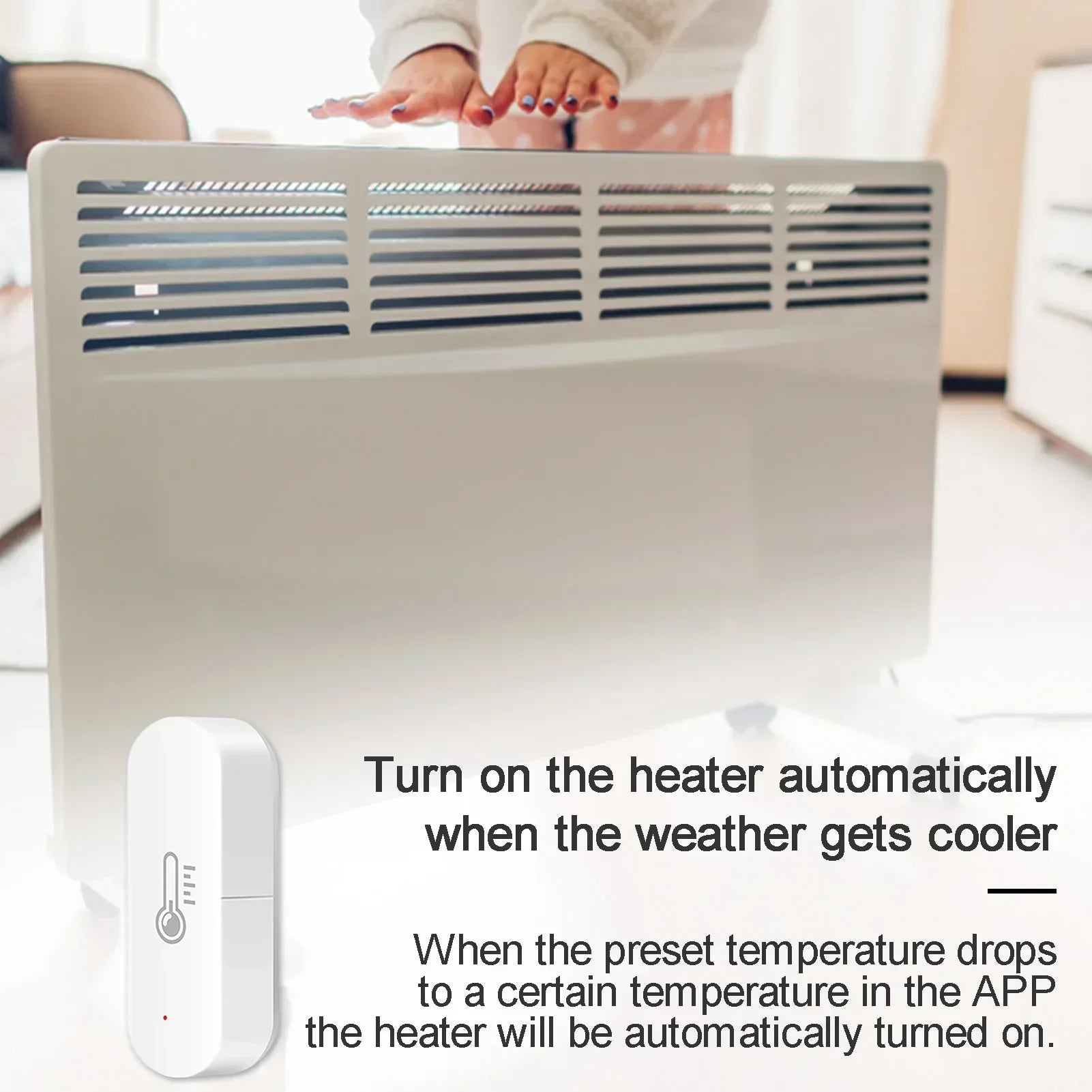 Zigbee 3.0 Temperature Humidity Sensor Thermometer Hygrometer APP Remote Alarm Via Zigbee2mqtt Alexa Google Assistant