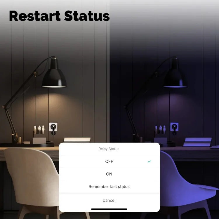 Tuya WiFi Smart Plug 16A EU Socket, Outdoor Waterproof Smart Outlet with Energy Monitor, Works Alexa Google Home