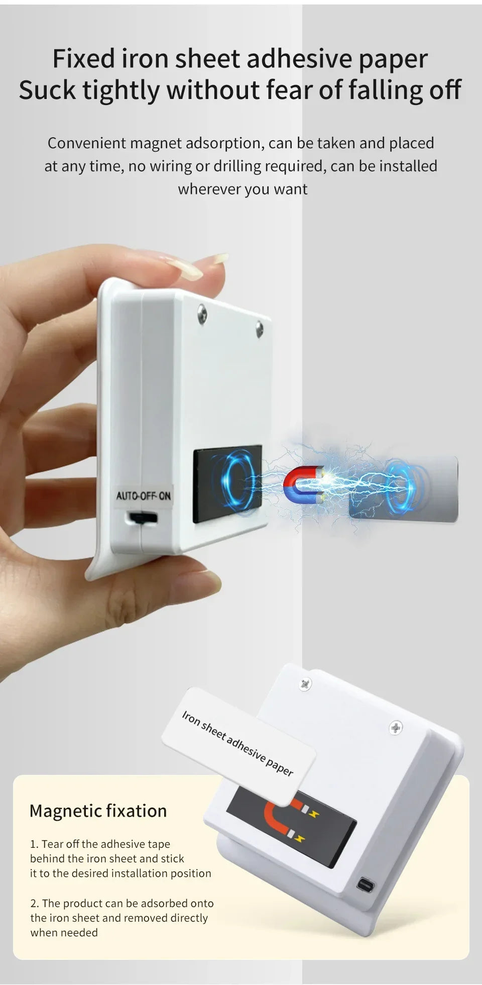 Motion Sensor Light Rechargeable Night Light Inductor Lights Kitchen Stairs Hallway Closet Bedroom Decoration Security Lighting