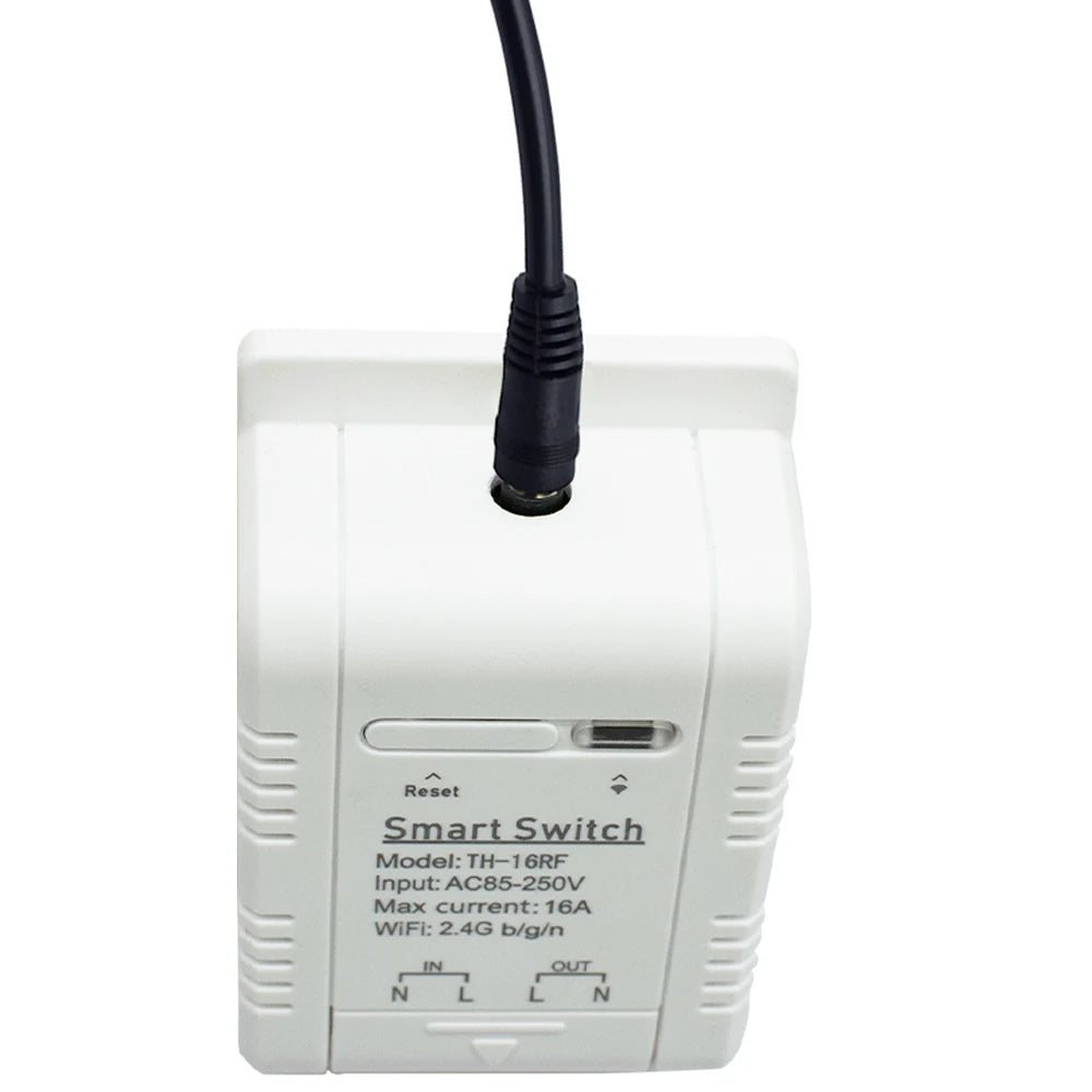 Smart Temperature Humidity Wifi Switch 10A 2000W Intelligent Monitoring Thermostat Compatible with Ewelink Alexa Google Home