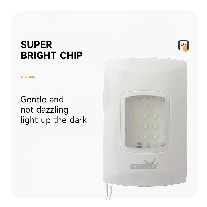 LED Emergency Light Indoor Corridor Lamp Embedded Fire Fighting Light Wire Link Rechargeable Evacuation Lamp for Power Outage