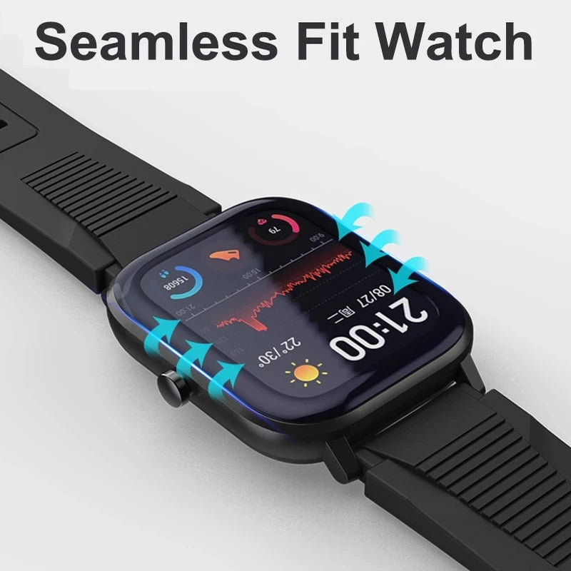 Full Screen Protector for Xiaomi Amazfit GTS 4 3 2 mini Soft Fibre Glass Protective Film for Huami Amazfit GTR 4 3 2 2E Bip S U