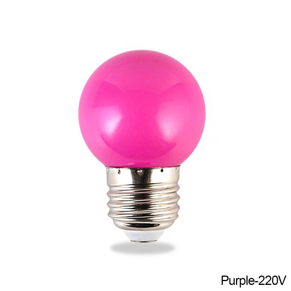 E27 LED Bulb Colorful Energy Saving Bulb 3W 110V 220V Holiday Christmas Decoration Bulb Stage Show Bulb Home Decoration Lighting