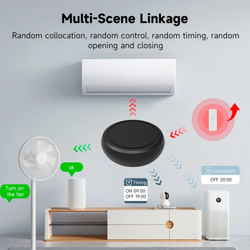 Tuya WiFi Remote controller IR RF Control Tuya Smart Home Appliance TV Light Voice Control Compatible with Alexa Google Home APP