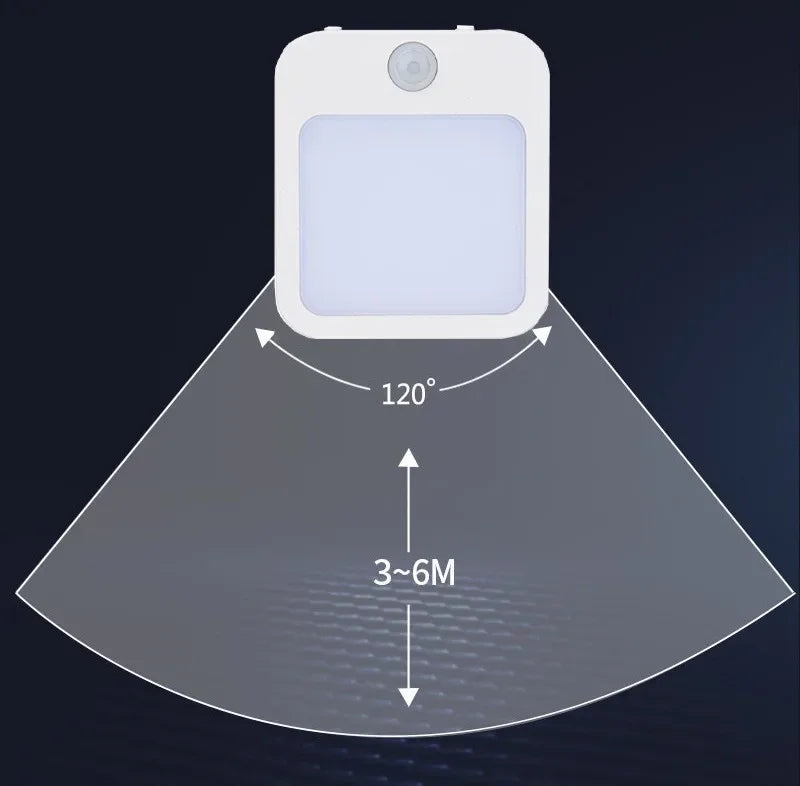 Night Light Motion Sensor LED Light EU/US Plug Lamps Children'S Night Light Wireless Night Lamp For Bedside Table Bedroom Nigh