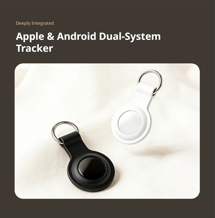 2-in-1 Dual Mode Anti-lost Tracker for Android & iOS Item Finder Waterproof Pet Dog GPS Tag for iPhone Devices with Google