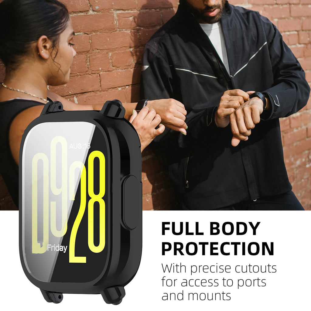 Soft TPU Protective Bumper Cover For Redmi Watch 5 Screen Protector Accessories For Redmi Watch 5 Lite/Active Anti-scratch Case