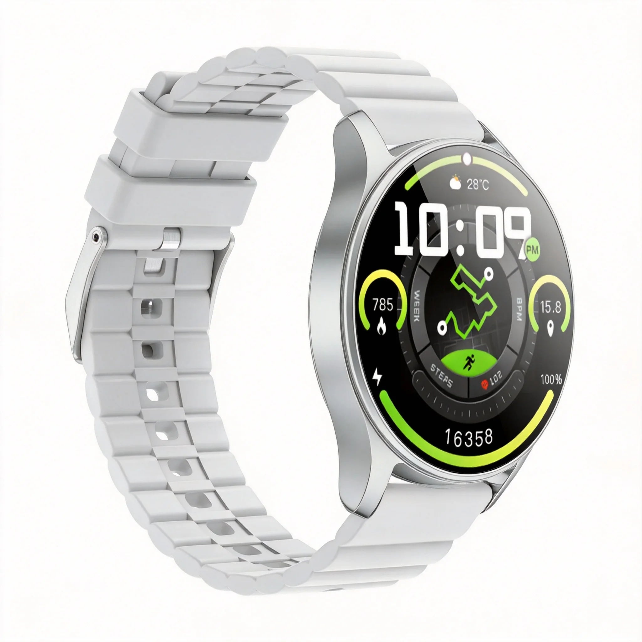 Men's and women's smartwatches, wireless dialing, fitness trackers, compatible with IOS and Android wearable smart wristbands