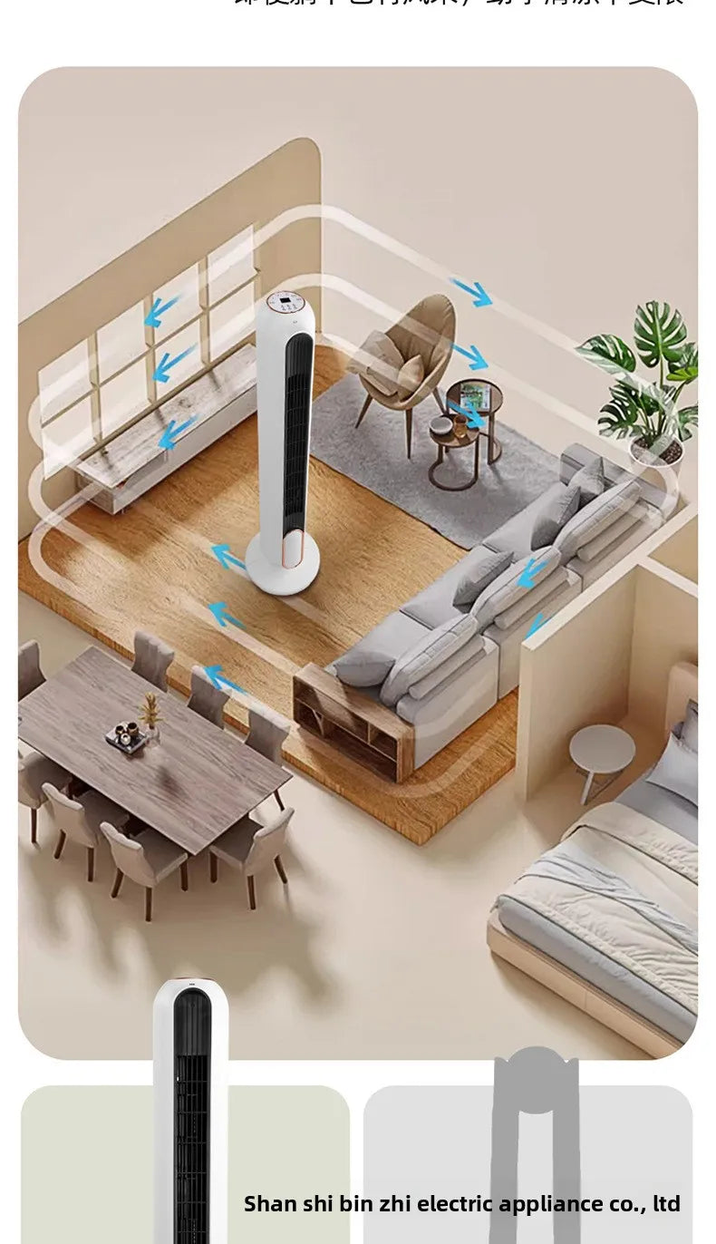 Tower Fan with Air Cooler and Smart Voice Function for Home Use Cooling Fan