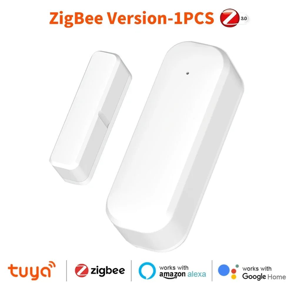 ZigBee Door Sensor Magnetic Contact Detector Real Time Alarm Security Monitor for Smart Home Works with Tuya Alexa Google Home