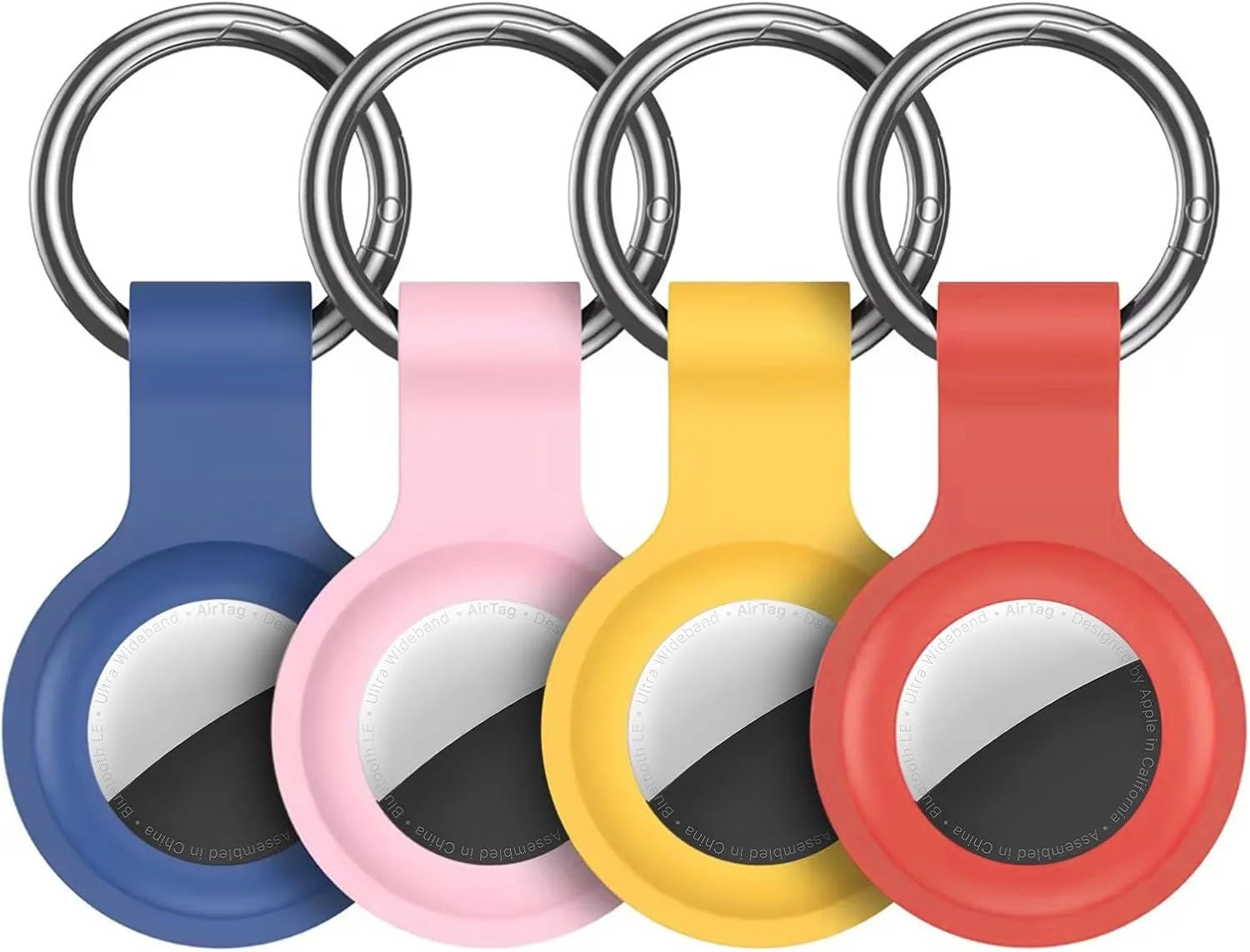 8/4/2Pack Silicone itag Case for Airtags with Keychain, Protective Cover for Airtag Key , Pet Dog Cat Collar , Accessories