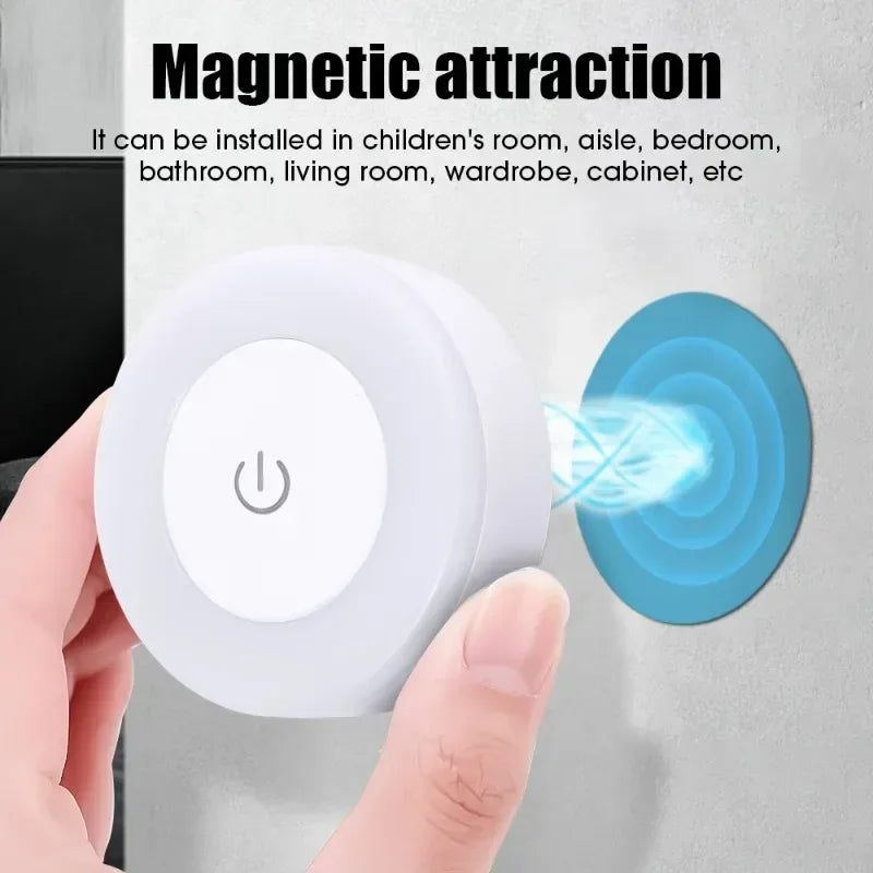 LED Touch Sensitive Night Light Dimmable Wall Light Portable USB Rechargeable Night Light for Living Room and Bedroom Lighting