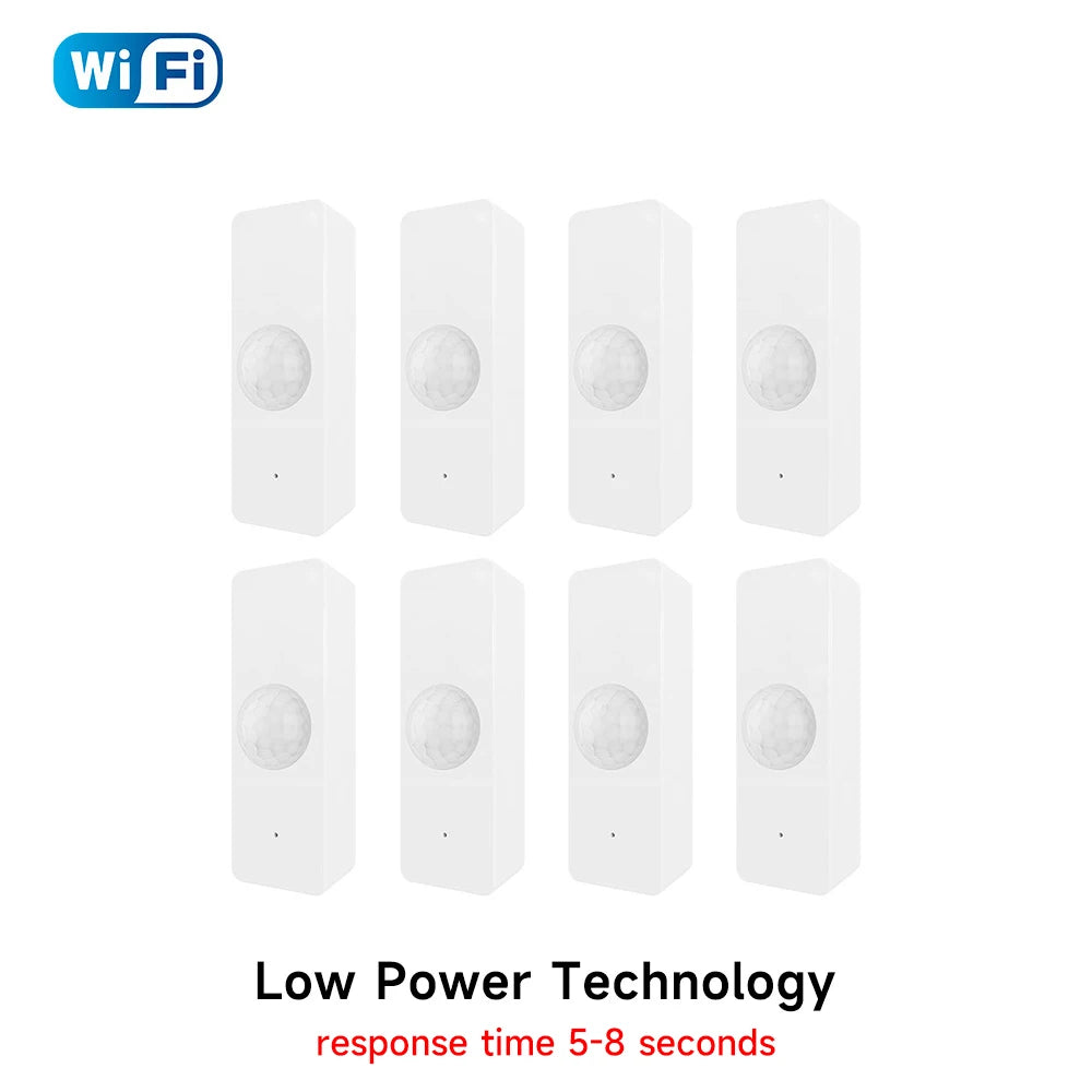 Tuya Smart Home WiFi Zigbee PIR Motion Sensor Infrared Detector Security Alarm APP Notification Works With Alexa Google