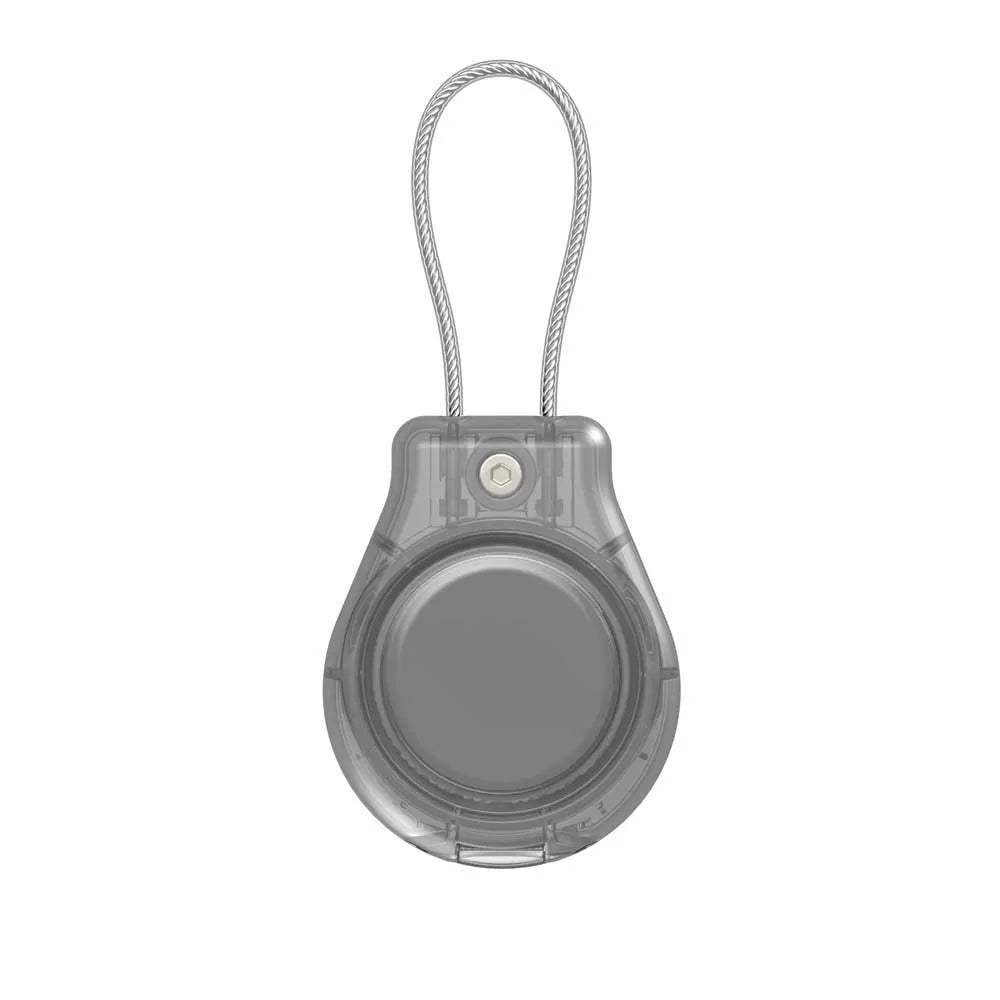 Secure Holder with Keyring - Anti-Lost Lock Case for Airtag Air Tags - Full Coverage Protectors Cover for Pets Luggage Key