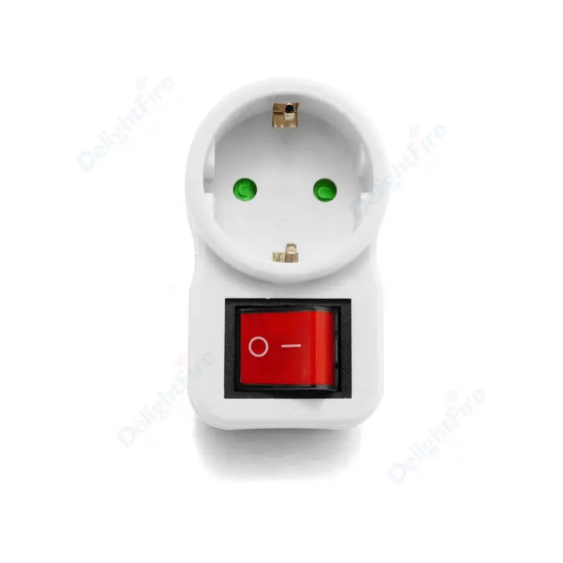 EU Extension Socket With Switch ON/OFF Electrical Plug European Standard Russia Spain Ukraine Korea Power Converter Plug Adapter