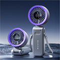 MUXNW 3 in 1 Portable Handheld Fan: Mini Personal Fan 3600mAh Rechargeable Foldable Turbo USB - Summer Beach Travel Cooling