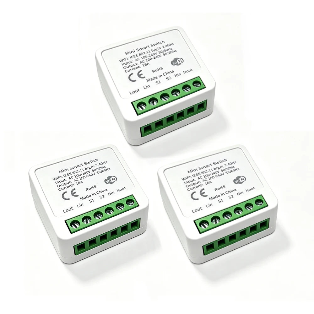 16A WiFi Smart Switch Circuit Breaker with Timer, CozyLife APP Control, Works with Alexa & Google Home Voice Control
