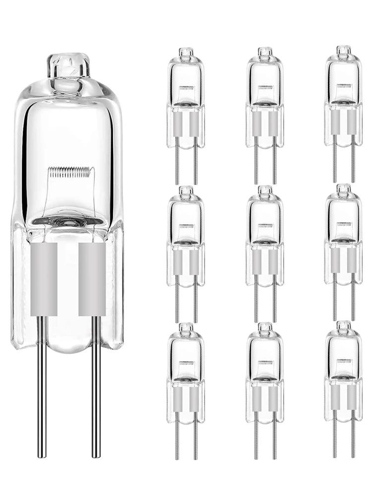 10pcs Halogen Bulb G4 12V 5W 10W 20W 35W 50W Globe Lot JC Bi-Pin LED Warm White Replace LED Capsule Lamp Halogen Bulbs Light