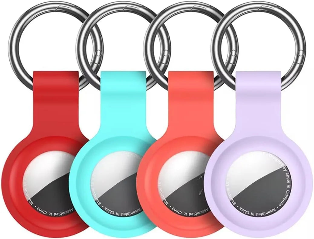 8/4/2Pack Silicone itag Case for Airtags with Keychain, Protective Cover for Airtag Key , Pet Dog Cat Collar , Accessories