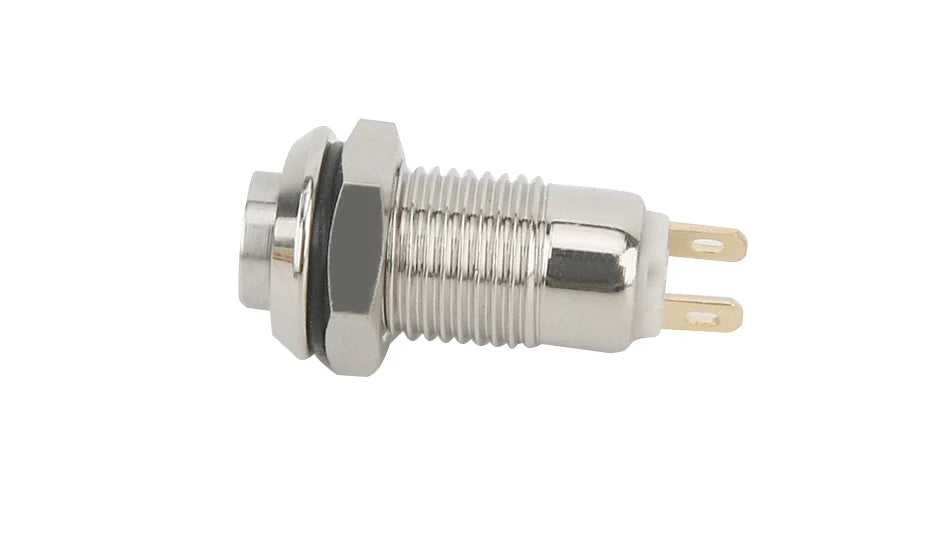 8MM 10MM 12MM 16MM Metal Button Switch Self Lock Button High Head Self Lock Switch 1 Normally Open Waterproof Antirust