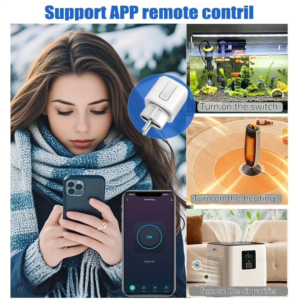 EWeLink Smart WiFi Socket EU Remote Control/Timer Switch/Battery Count Compatible With Google Home Alexa