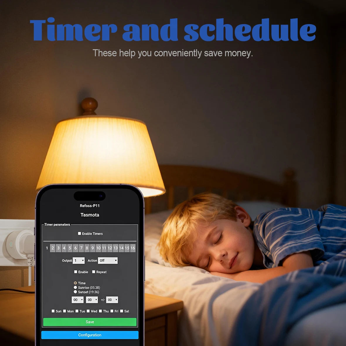 Tasmota UK Smart Plug 16A 20A with WiFi Power Energy Monitor App Remote Control Timer Schedule Voice Control for Alexa Google